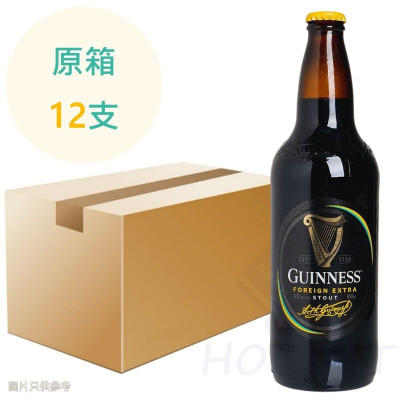 健力士黑啤 650ml x12支 原箱
